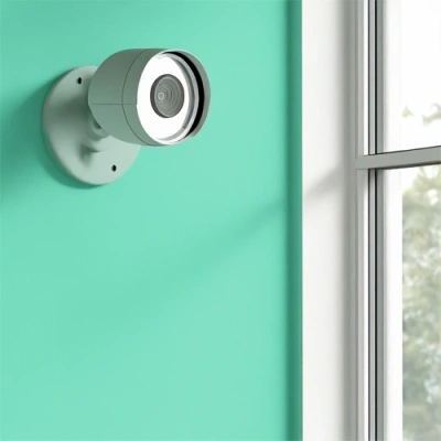 Montgomery vivint camera facing a window